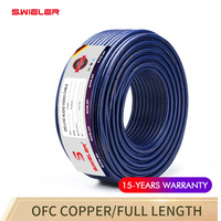 Cable de Audio para altavoz de rendimiento profesional, 100m, lámina de Al de cobre puro blindado, 4 núcleos, 2,5mm, Cable de altavoz de escenario HIFI