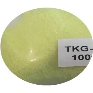 自由样品在黑暗pigmentsTKG-6A中最强的辉光与大粒径黄绿色光致发光颜料
