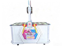 Machine de jeu de pêche aux souris double joueur pour enfants, à monnayeur, pour divertissement commercial, avec têtes de souris et de grenouilles, et fonction marteau