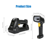 Lecteur de codes-barres 2D industriel portable, robuste, sans fil, IP67, 3200 mAh, avec garantie de deux ans, scanner de codes-barres DPM