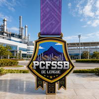 Médaille sportive personnalisée en alliage de zinc pour les compétitions d'équipes d'entreprise, les jeux d'employés et les tournois sportifs récréatifs