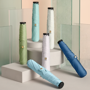 <span class=keywords><strong>Parapluie</strong></span> pliant de poche <span class=keywords><strong>mini</strong></span> crayon 6 baleines, ultra léger 146g, anti-UV UPF50, avec logo personnalisé OEM, pour femme, cadeau promotionnel, soleil et pluie - Product Image 1