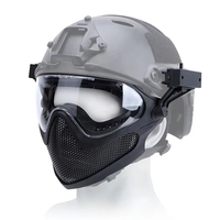 Masque intégral en TPU version mise à jour avec lunettes à double mode haute pression pour les sports tactiques de plein air, accessoires de chasse