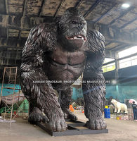 Modèle de statue d'animal animatronique personnalisé Kawah Factory, gorille animatronique pour parc
