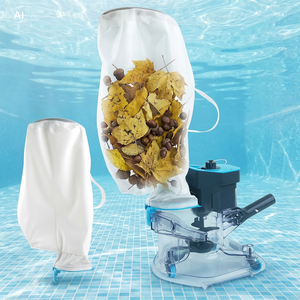 Sacchetto filtro ultra-grande da 10 litri per la massima raccolta di detriti, aspiratore per foglie portatile ricaricabile per piscine interrate e fuori terra - Product Image 1