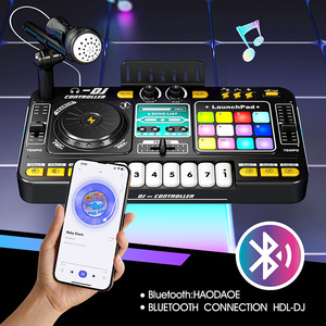 Controller DJ MILI Multifunzione con Bluetooth, Lettore DJ, <span class=keywords><strong>Strumenti</strong></span> <span class=keywords><strong>Musicali</strong></span> per <span class=keywords><strong>Bambini</strong></span> con Microfono, Giocattoli Educativi - Product Image 2
