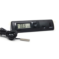 Termometer Mobil Digital Ringder, Tampilan Suhu TM-7 Masuk dan Keluar Jam dan Fungsi