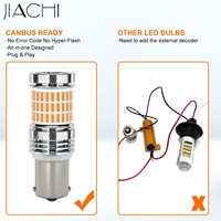 Jiachi-Ampoule LED CANBUS 7440 sans ventilateur W21W BA15S T25, lumière de signalisation automatique 27W, courant d'alimentation stable DC 12-24V 1156, lampe de voiture
