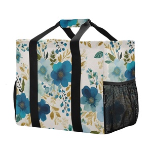 Sac de courses réutilisable grande capacité personnalisé avec accessoires hawaïens et poignée durable pour usage quotidien et promotion publicitaire - Product Image 1