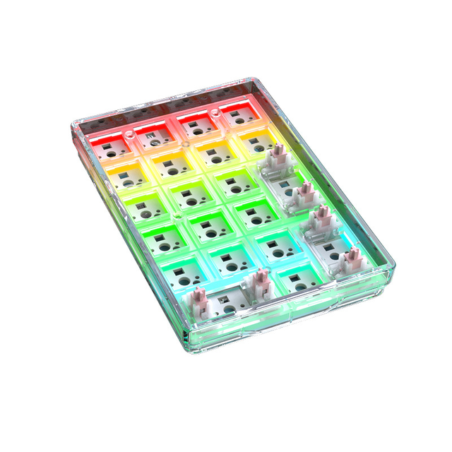 HJSDZHI DK21 RGB 2.4Ghz Wireless Triple-mode Connected Mechanical Numeric Keypad for Data Entry and Efficiency