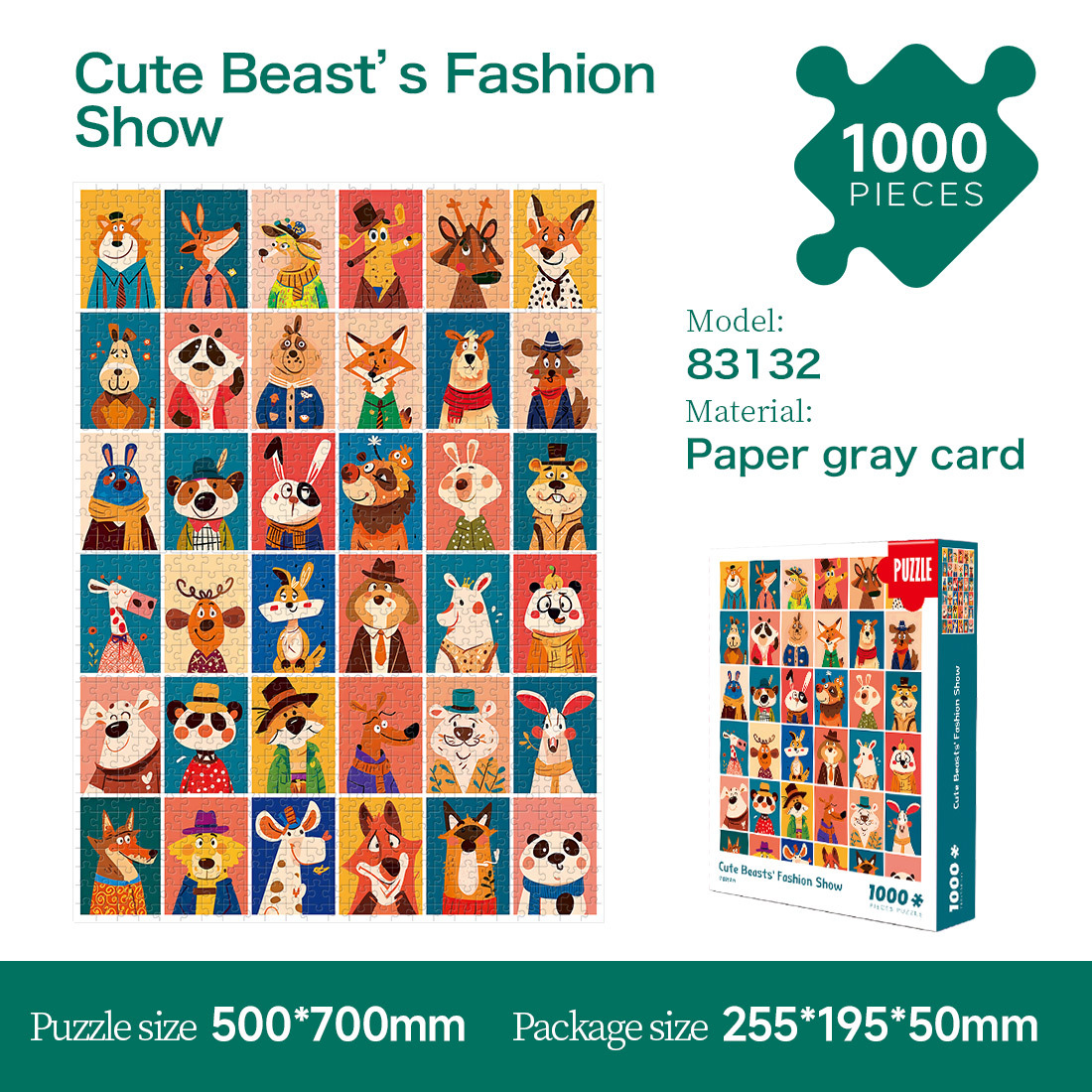 83132Défilé de mode de bêtes mignonnes