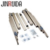 Rail coulissant en alliage d'aluminium épaissi JINRUIDA pour table à manger escamotable, quincaillerie télescopique pour extension de bureau ou îlot