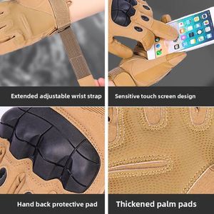 Guantes Tácticos Gruesos Transpirables de Dedo Completo para Hombre, Anticorte, Antideslizantes, para Deportes al Aire Libre, Combate y Entrenamiento Especializado - Product Image 2