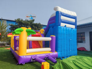 Neues Design Aufblasbares Dinosaurier-Geheim reich Thema Hüpfburg Aufblasbares springendes Türsteher haus für Park vermietung im Freien - Product Image 6