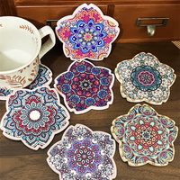 Nouveau tapis de table de caboteur en liège 3D en forme de pétale de décoration de maison créative de nouveauté