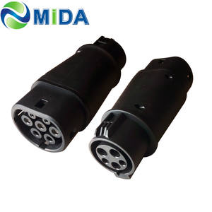 Adaptateur EV 32Amp SAE J1772 Plug Type 1 to Type 2 EV Male Socket EVSE Electric Vehicles Car Charger - Product Image 1