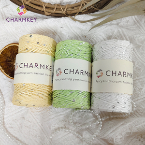 Fil de <span class=keywords><strong>raphia</strong></span> teint style AB fantaisie avec paillettes pour le tricot et le crochet de sacs et chapeaux d'été - Product Image 3