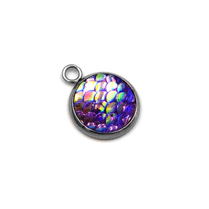 Stainless Steel Round Disc <b>Holder</b> Single Loop DIY Jewelry Pendant Base For Gemstone Necklace Accessories Wholesale - Product Image 5