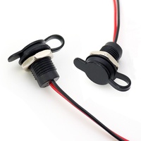 Montaje en panel a prueba de agua USB C hembra a PH2.0 2P Cables abiertos Cable de alimentación Puerto de cargador personalizado con cubierta