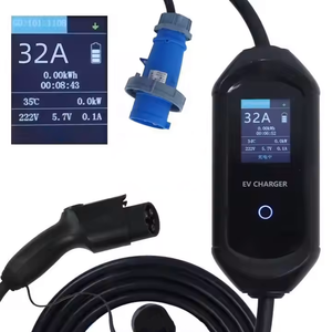 Xách tay 3.5kW/7kW AC EV Trạm Sạc 16A/32A điều chỉnh hiện tại với nhiều Power cắm adapter Điều kiện Mới - Product Image 5