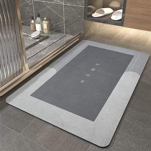 Tapis de salle de bain à forte absorption d'eau, tapis antidérapant à séchage rapide pour toilettes - Product Image 2