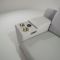 Ensembles de salon modernes en forme de L, canapé sectionnel en cuir avec fonctions inclinables, modulaires et extensibles pour hôtel et chambre à coucher
