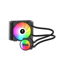 Système de refroidissement par eau pour ordinateur JNP-AF240B Gaming 180w Pure Loop 240mm Cpu Liquid Cooler System avec affichage de la température