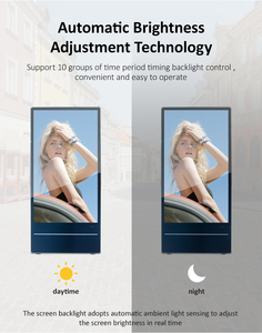 Pantalla LCD para Carteles Digitales, 32, 43, 55 Pulgadas, Resistente al Agua, con Batería, Plegable, Portátil, para Exteriores - Product Image 3