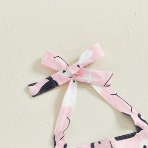 Halloween Halter Trẻ Em Cô Gái Rompers Trẻ Em Bí Ngô In Quần Áo Toddler Chuông Dưới Toddler Kid Bé Cô Gái Jumpsuit - Product Image 6