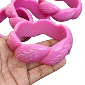 Pulseras de Resina Clásicas, Brazaletes de Moda con Forma Hexagonal, Multicolores, Hechos a Mano, Joyería Unisex, Juego de Brazaletes de Acrílico y Lucite - Product Image 6