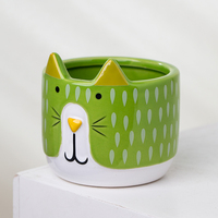YUANWANG Chat Dessin Animé Pots Pour Plantes En Céramique Planteur Plantes Pot Bonsaï Succulent Pot