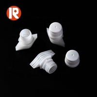 Bouchon en plastique PE blanc de 15 mm pour sachet souple de purée de fruits