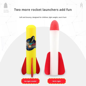 Lanceur de jouets en plastique de style Rocket TikTok, canon flash, vendeur ambulant, lumières pour sports de plein air - Product Image 5