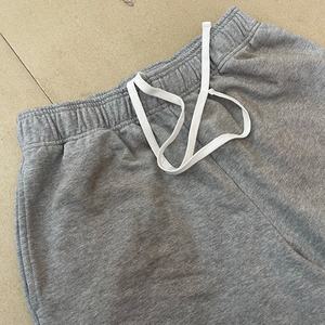 Pantalones Deportivos Personalizados con Logotipo, para Hombre, Estilo Urbano, de Algodón Grueso, Lavado Ácido Vintage, Corte Holgado, con Rayas - Product Image 3