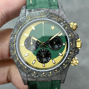 Luxury Men's Custom Carbon Fiber 4130 Chronograph Ultra Light Automatic <b>Mechanical</b> <b>Watch</b> for Men - Product Image 2