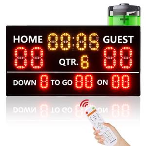 YIZHI Electronic <span class=keywords><strong>Rugby</strong></span> Ball Sports Scoring Pantalla LED Marcador digital con control remoto Juegos de fútbol americano Score Keeper Board - Product Image 6