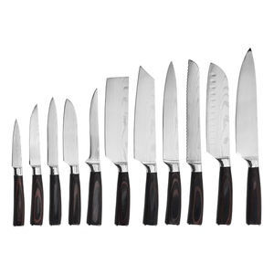 ダマスカスパターンハンドルナイフセットステンレススチールカラーウッドメタル様々なサイズの卸売プロクックキッチンナイフ - Product Image 2