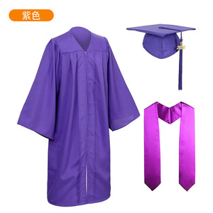 Túnica de Graduación Tejida Jing Zherui para Adultos, Tejido Liso, Uniforme Escolar Unisex para Ceremonia, Venta al Por Mayor - Product Image 4