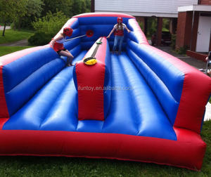 Parcours de Bungee Gonflable Commercial 2-en-1, Jeu Sportif Interactif, Matériau PVC, Taille 2mx12m, Toutes Saisons, Portable - Product Image 4