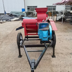 Desgranadora de Maíz Pequeña de Alta Productividad con Motor Diésel de 15 HP, Procesador de Granos Móvil para Uso Doméstico y Agrícola, Componentes Principales del Motor - Product Image 3