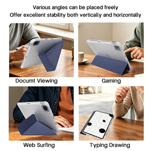เคส <span class=keywords><strong>iPad</strong></span> ลายพับโอริกามิ รุ่น Innovation Wave ปี 2026 สำหรับ<span class=keywords><strong>ทุก</strong></span>รุ่น <span class=keywords><strong>Air</strong></span> Pro 11 12.9  พร้อม <span class=keywords><strong>Air</strong></span> Cushion ป้องกันแรงกระแทก ผลิตจากโรงงาน - Product Image 4