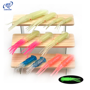 Alpha Rubber <span class=keywords><strong>Mauler</strong></span> Squids 75mm 100mm 120mm Plastique souple Thon Pêche à la traîne Squid Lure Big Game Trolling Lures and Tackle - Product Image 2