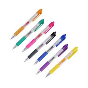 Hot Selling Custom Logo Neutral Ink Gel <b>Pen</b> Cheap Hotel Customization Blue Red Ink 0.5mm Writing Width Plastic Click Promotions - Product Image 6