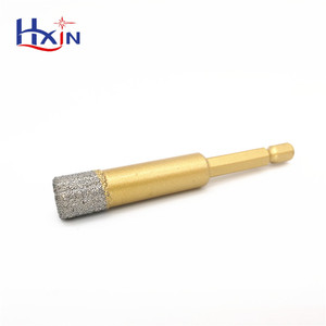 Chân không brazed kim cương khoan khoan bit đầy với sáp làm mát lục giác 1/4 "Shank Adapter/kim cương khoan bit/kim cương Lỗ SAW - Product Image 4