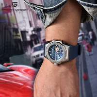 Reloj Mecánico de Moda PAGANI YS010, Reloj de Lujo a Prueba de Agua para Hombre con Manecillas Luminosas, Reloj de Pulsera Masculino Casual para Negocios