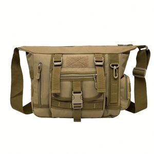 กระเป๋าเป้สะพายหลังเดี่ยวสำหรับแล็ปท็อป 14 นิ้ว รุ่น Factory Tactical Outdoor ใส่เอกสาร A4 ได้ พร้อมช่อง Molle แบบ Messenger Bag สไตล์สปอร์ต สำหรับฤดูร้อน - Product Image 2