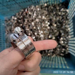 Klem Selang Tipe Jerman Tjtc Berkualitas Tinggi Bahan <span class=keywords><strong>Stainless</strong></span> <span class=keywords><strong>Steel</strong></span> Metrik yang Dapat Disesuaikan W1 W2 W3 W4 - Product Image 2