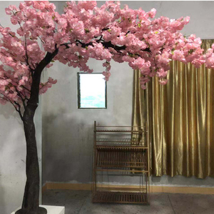 Bonsái de <span class=keywords><strong>Sakura</strong></span> de Plástico, Árbol de Flores de <span class=keywords><strong>Cerezo</strong></span> Artificial Grande y Pequeño para Interiores y Exteriores, Rosa y Blanco - Product Image 6