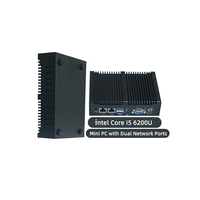 Noyau anti-poussière sans ventilateur i5 6200U mini poche nano NUC ordinateur pc pour bureau à domicile entreprise bancaire kiosque de signalisation numérique