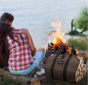 Bolsa de Transporte para Leña Resistente al Agua para Exteriores, Bolsa de Almacenamiento de Leña Impermeable de Gran Capacidad - Product Image 6